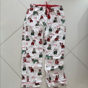 P.J. Salvage French Bulldog White Pajama Pants